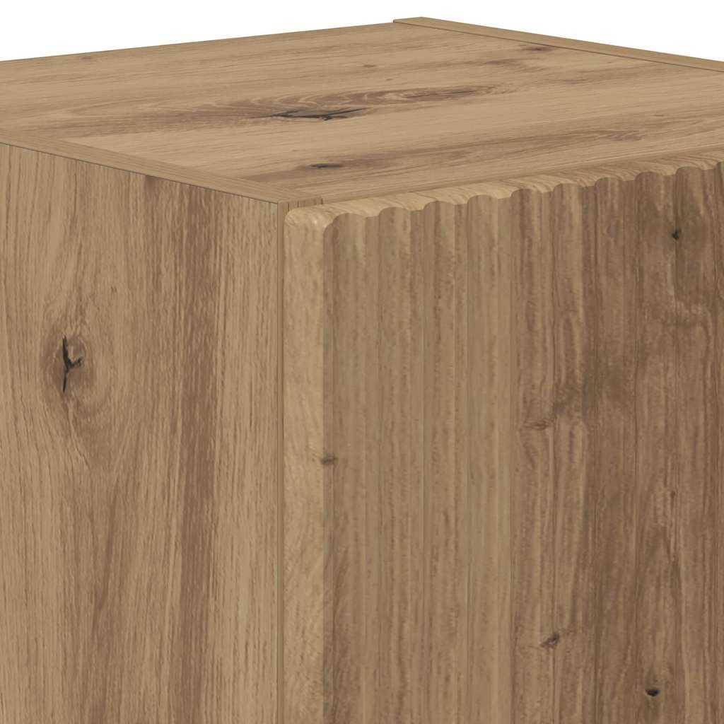 Tv Wall Cabinet 2 Pcs Umělecký Dub Kompozitní Dřevo