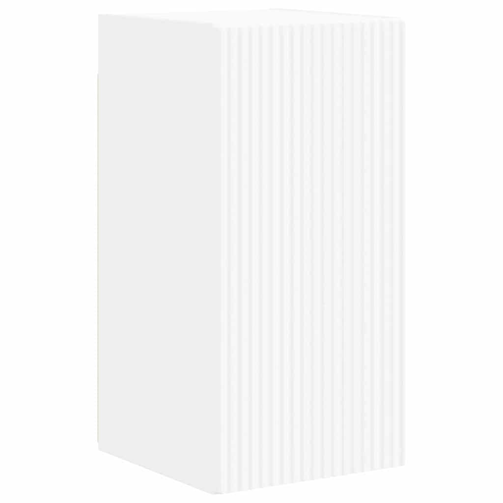 Tv Wall Cabinet 30 X 31 X 60 Cm Bílá Kompozitní Dřevo