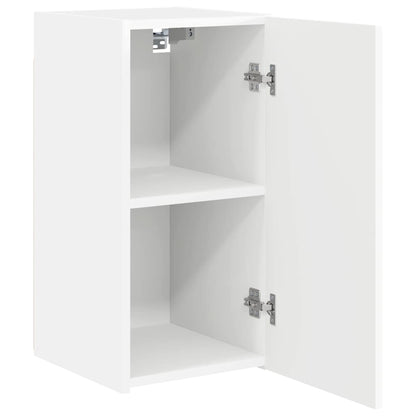Tv Wall Cabinet 30 X 31 X 60 Cm Bílá Kompozitní Dřevo