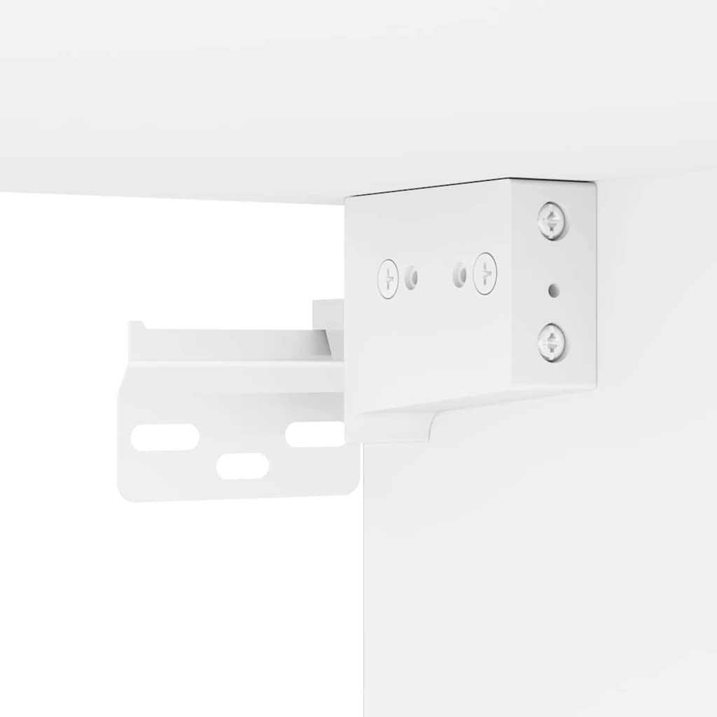 Tv Wall Cabinet 2 Pcs Bílá Kompozitní Dřevo
