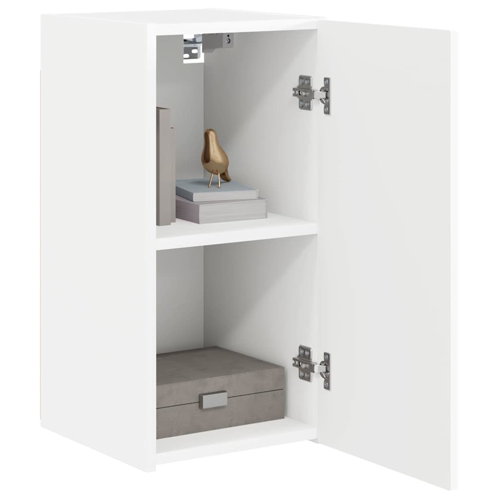 Tv Wall Cabinet 2 Pcs Bílá Kompozitní Dřevo