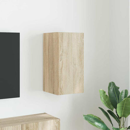 Tv Wall Cabinet 30 X 31 X 60 Cm Sonoma Kompozitní Dřevo