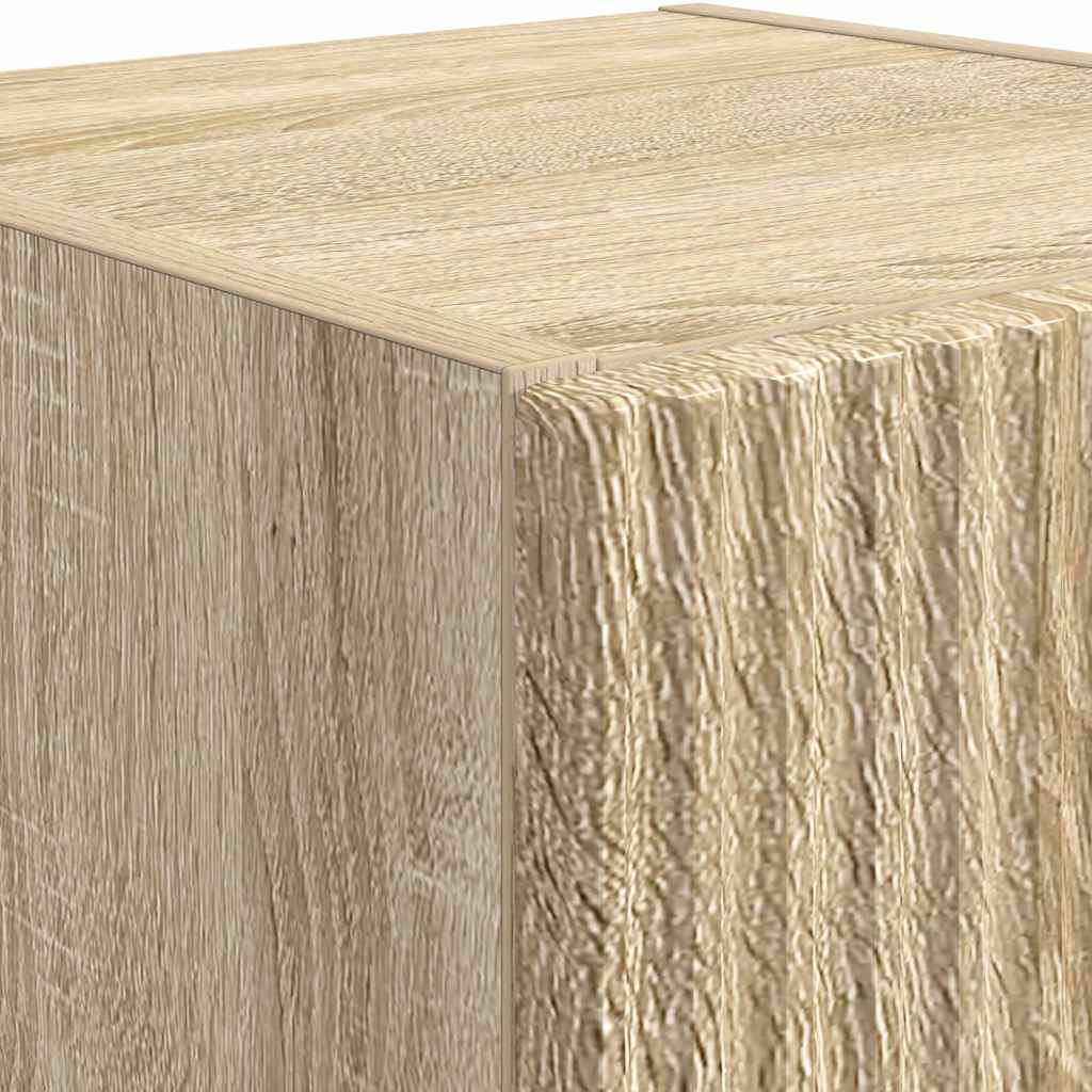 Tv Wall Cabinet 2 Pcs Sonoma Kompozitní Dřevo