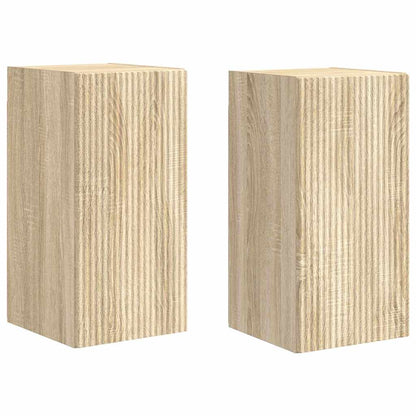 Tv Wall Cabinet 2 Pcs Sonoma Kompozitní Dřevo