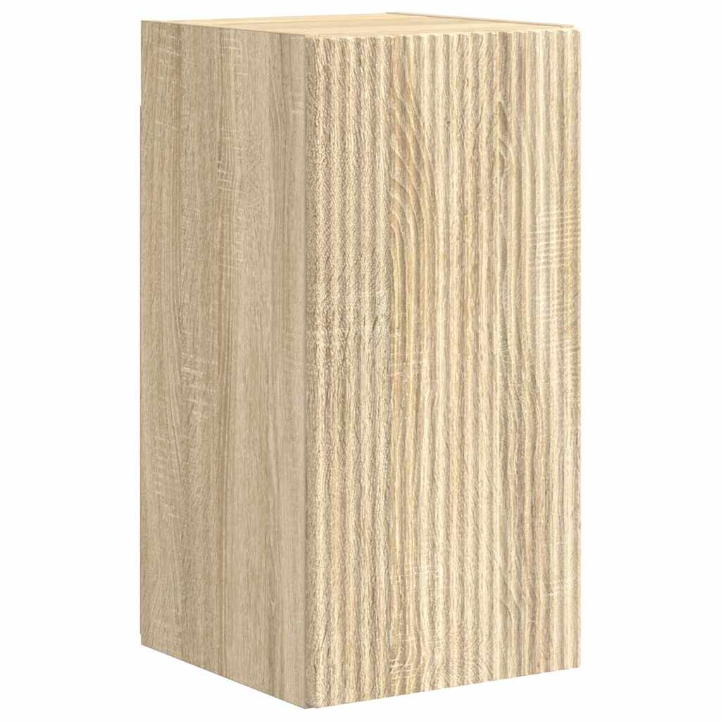 Tv Wall Cabinet 2 Pcs Sonoma Kompozitní Dřevo