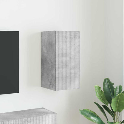 Tv Wall Cabinet 30 X 31 X 60 Cm Beton Kompozitní Dřevo