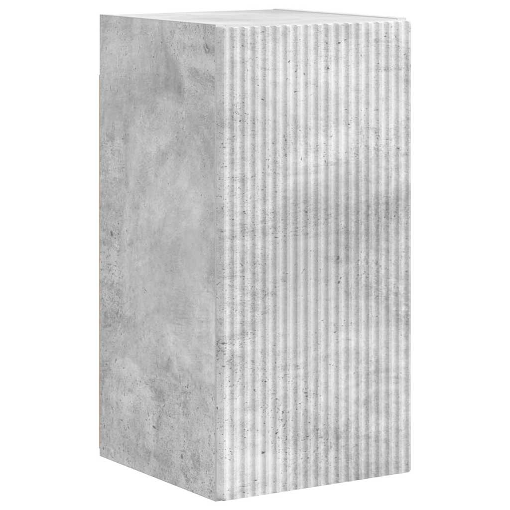 Tv Wall Cabinet 30 X 31 X 60 Cm Beton Kompozitní Dřevo