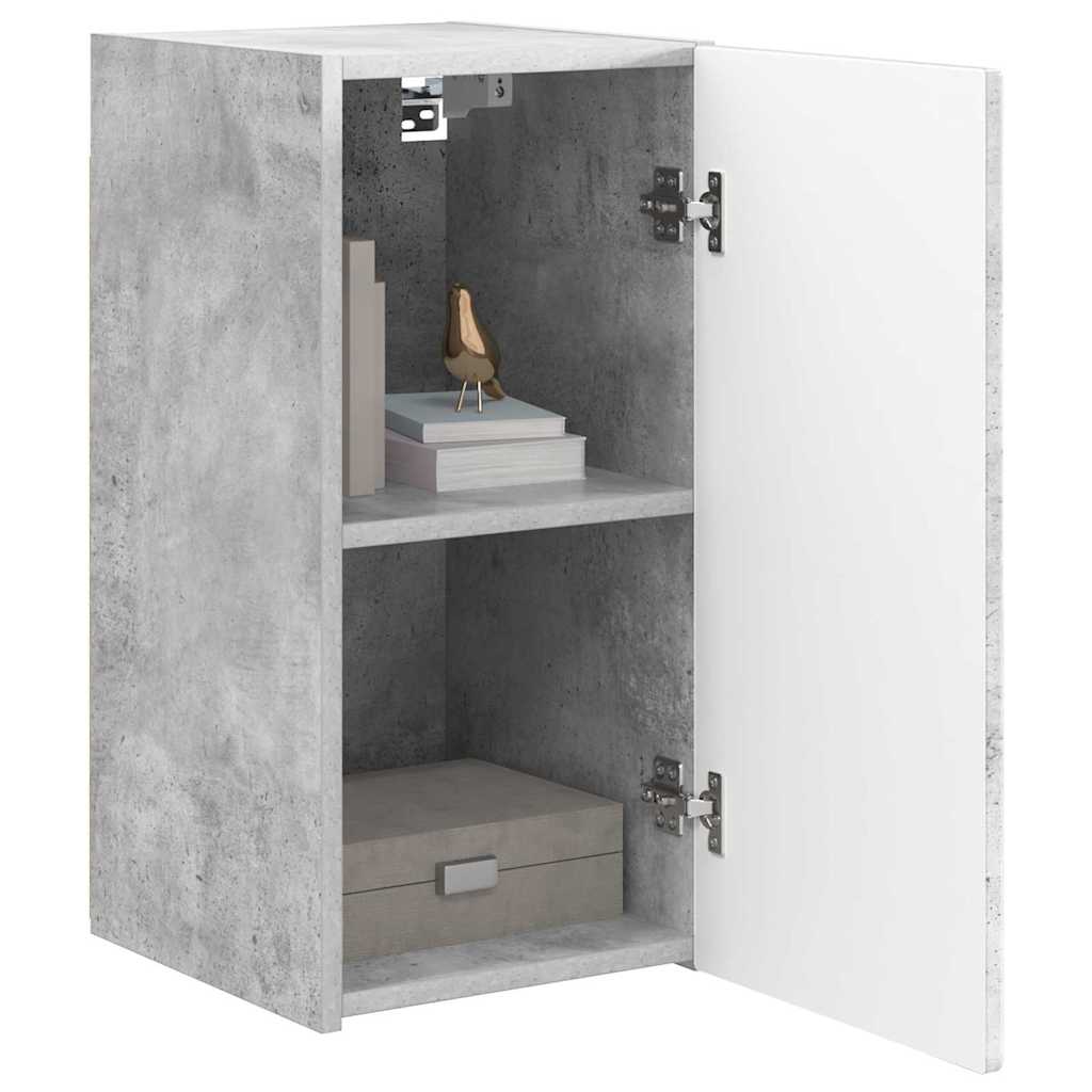 Tv Wall Cabinet 30 X 31 X 60 Cm Beton Kompozitní Dřevo