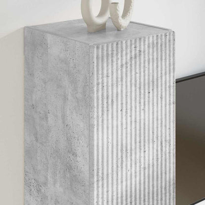 Tv Wall Cabinet 2 Pcs Beton Kompozitní Dřevo