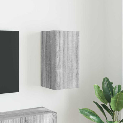 Tv Wall Cabinet 30 X 31 X 60 Cm Šedá Sonoma Kompozitní Dřevo