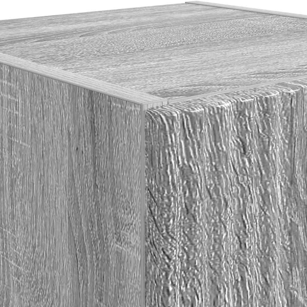 Tv Wall Cabinet 2 Pcs Šedá Sonoma Kompozitní Dřevo