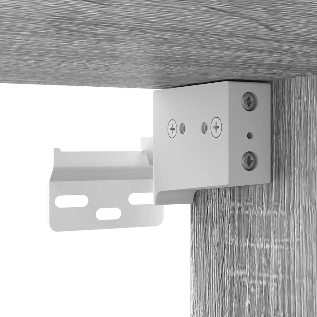 Tv Wall Cabinet 2 Pcs Šedá Sonoma Kompozitní Dřevo
