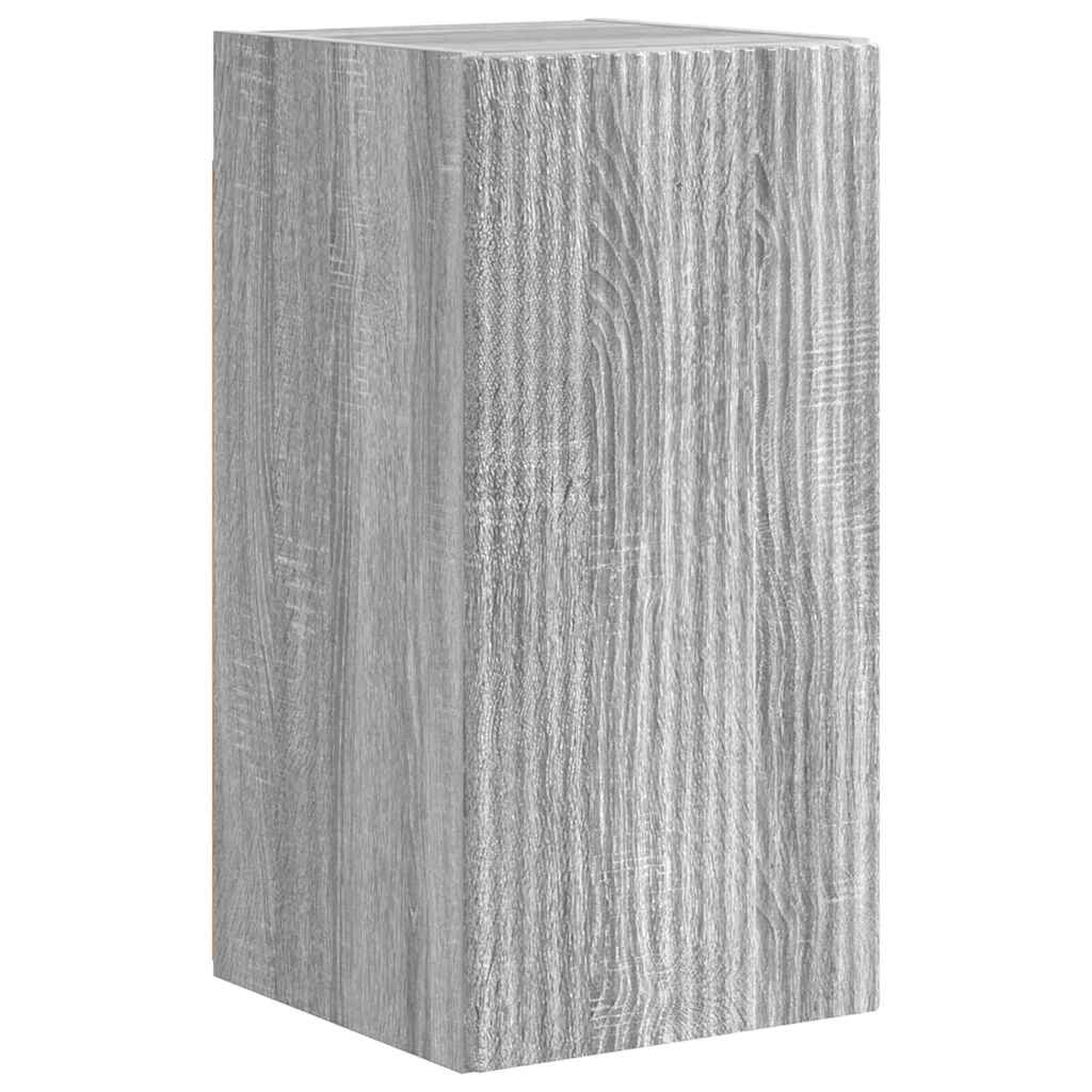Tv Wall Cabinet 2 Pcs Šedá Sonoma Kompozitní Dřevo