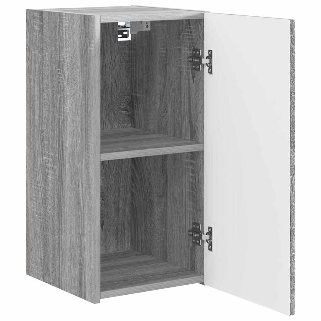 Tv Wall Cabinet 2 Pcs Šedá Sonoma Kompozitní Dřevo