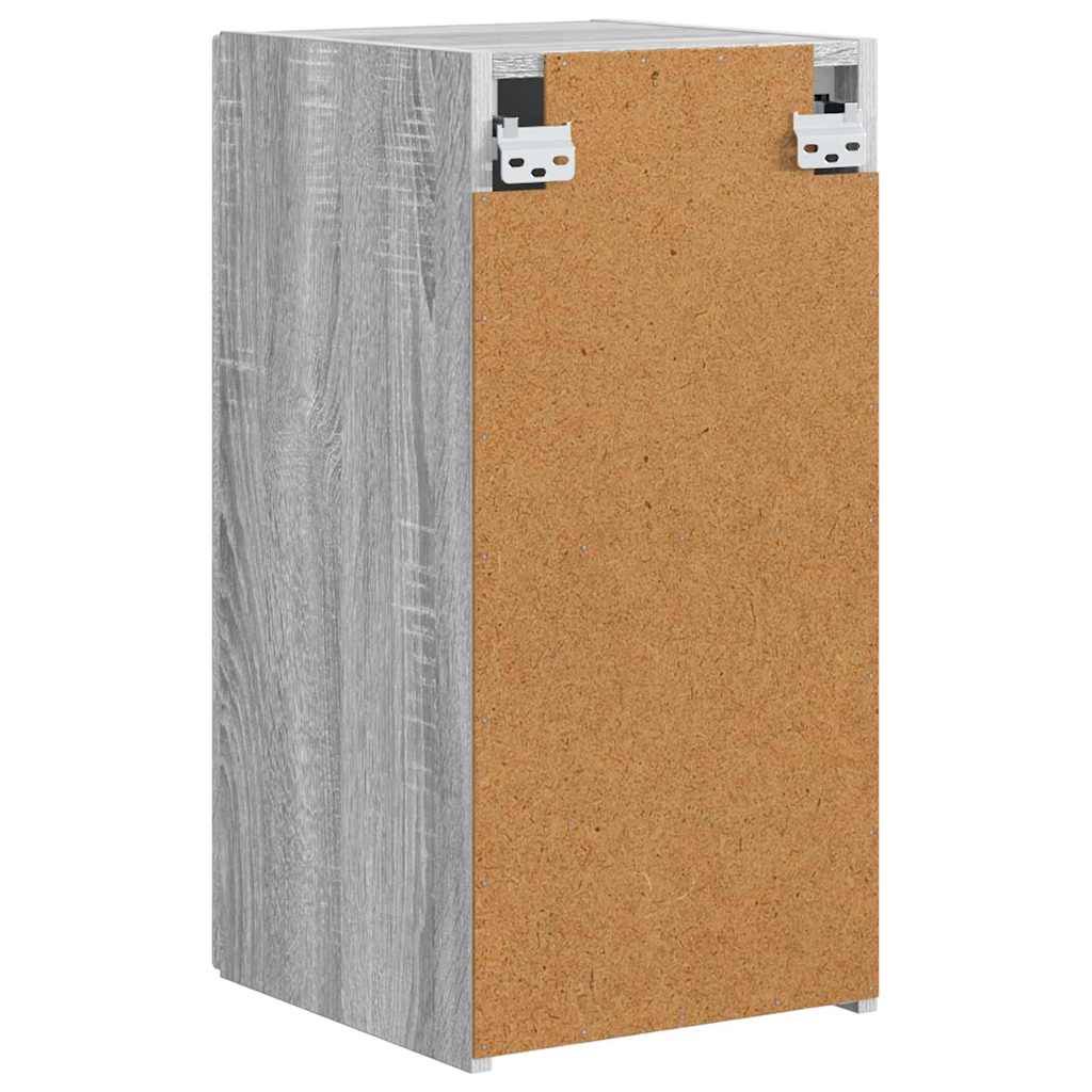 Tv Wall Cabinet 2 Pcs Šedá Sonoma Kompozitní Dřevo