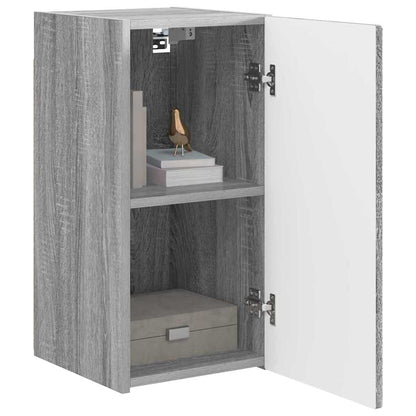 Tv Wall Cabinet 2 Pcs Šedá Sonoma Kompozitní Dřevo