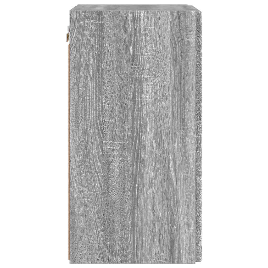 Tv Wall Cabinet 2 Pcs Šedá Sonoma Kompozitní Dřevo