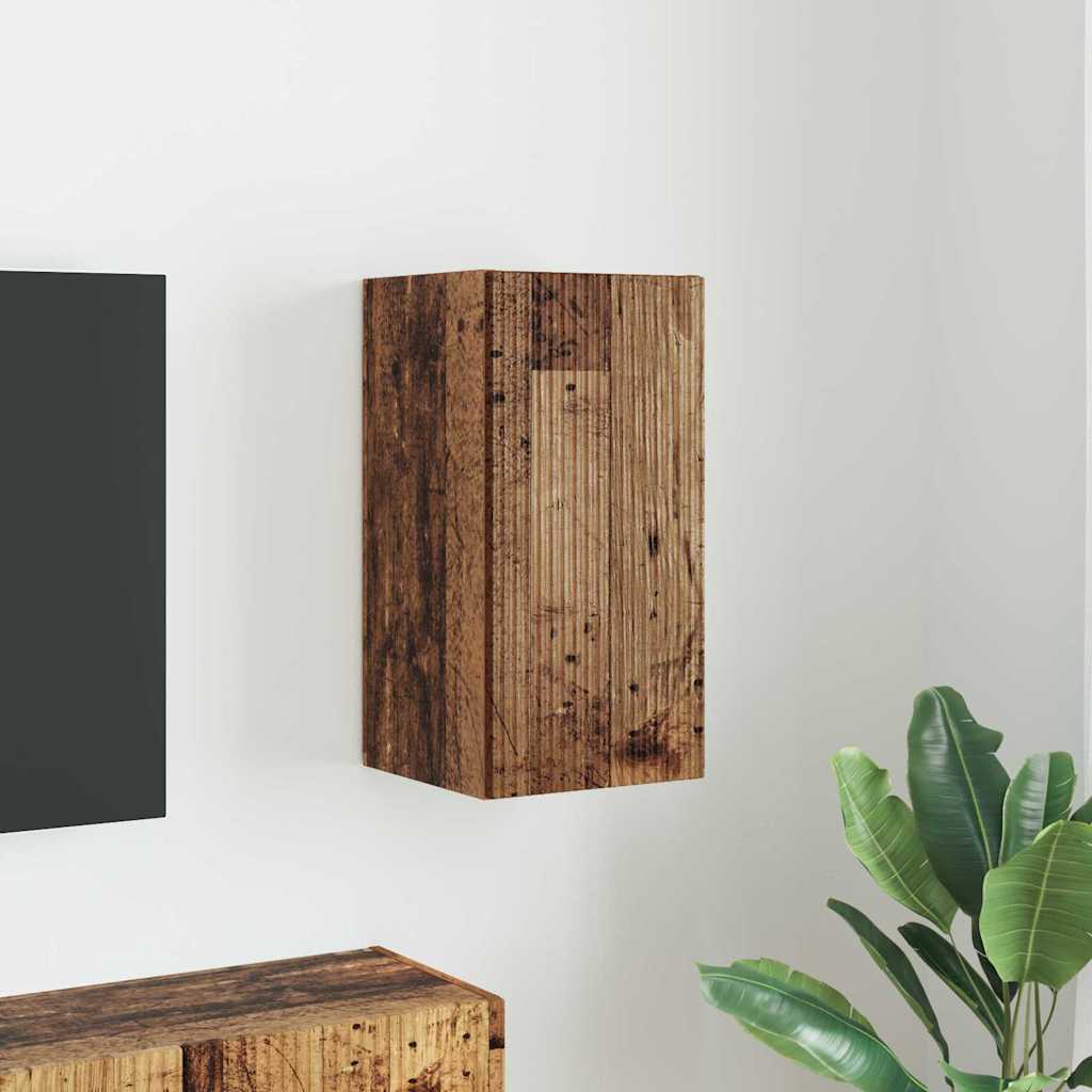 Tv Wall Cabinet 30 X 31 X 60 Cm Staré Dřevo Kompozitní Dřevo