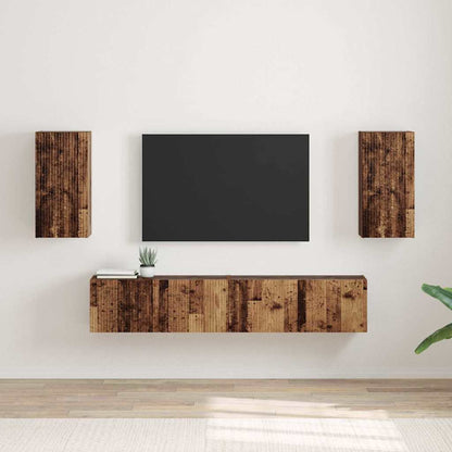 Tv Wall Cabinet 2 Pcs Staré Dřevo Kompozitní Dřevo