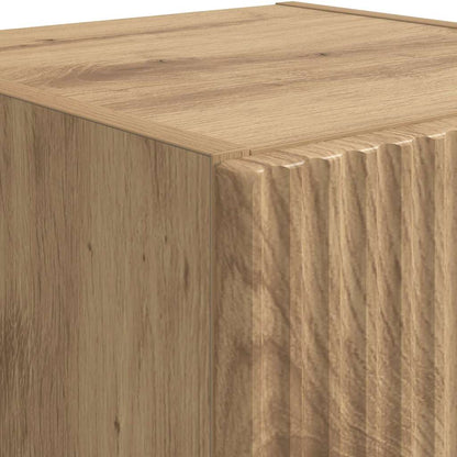 Tv Wall Cabinet 2 Pcs Umělecký Dub Kompozitní Dřevo