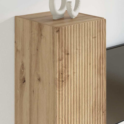 Tv Wall Cabinet 2 Pcs Umělecký Dub Kompozitní Dřevo