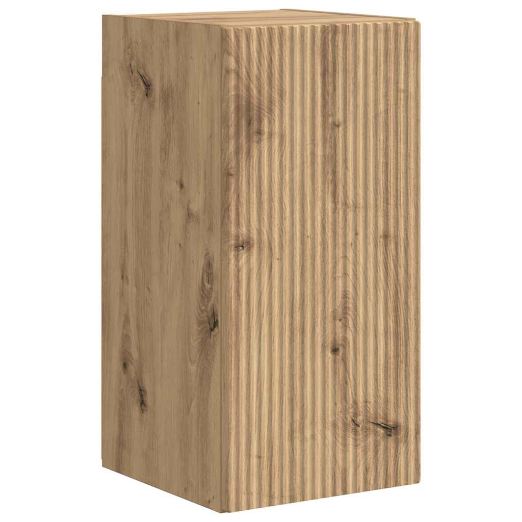 Tv Wall Cabinet 2 Pcs Umělecký Dub Kompozitní Dřevo