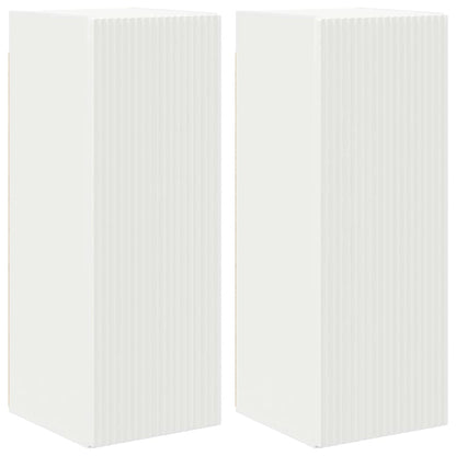 Tv Wall Cabinet 2 Pcs Bílá Kompozitní Dřevo