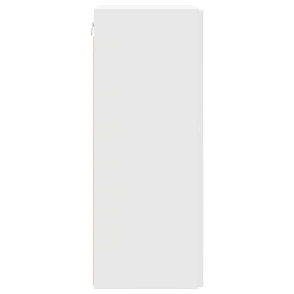 Tv Wall Cabinet 2 Pcs Bílá Kompozitní Dřevo