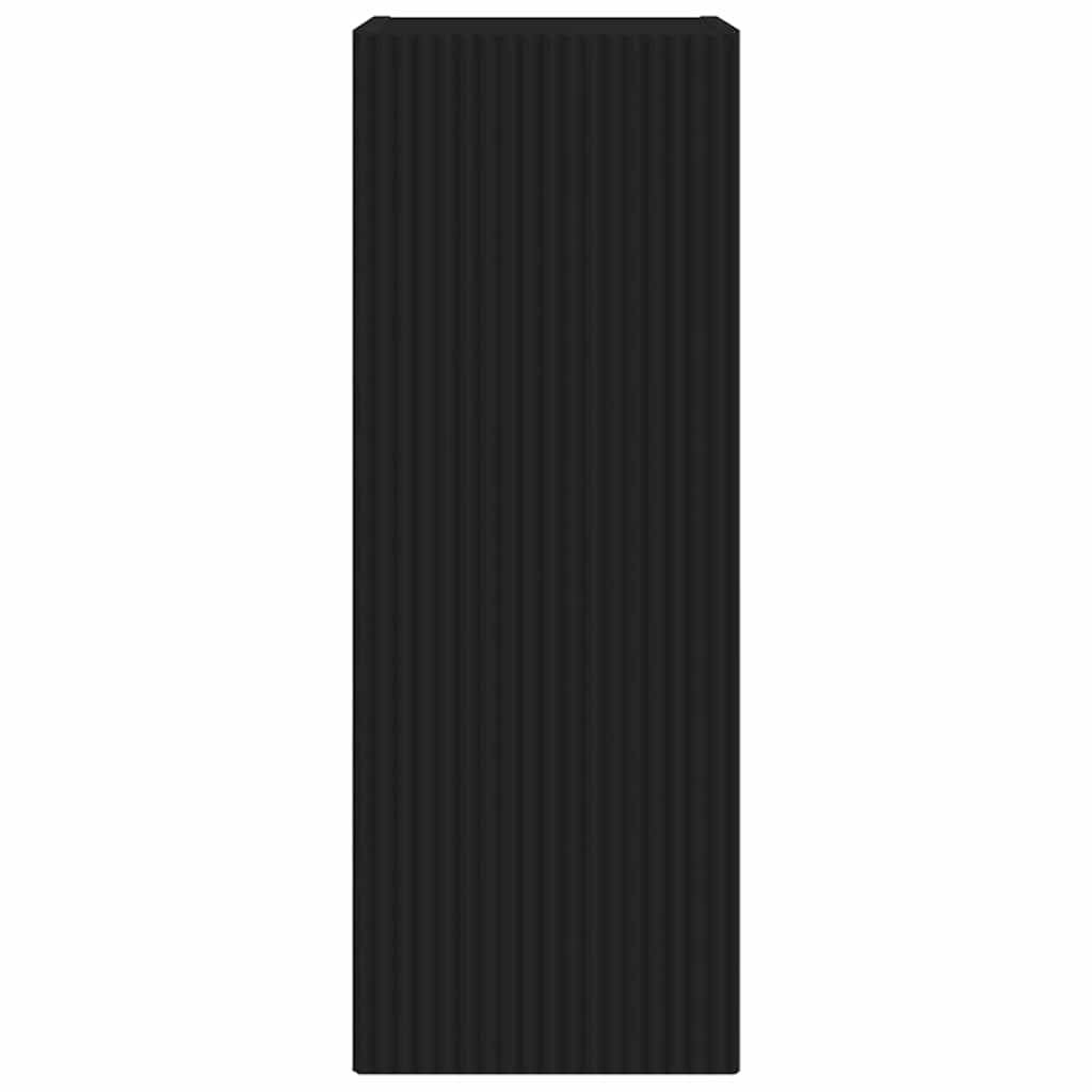 Tv Wall Cabinet 2 Pcs Černá Kompozitní Dřevo