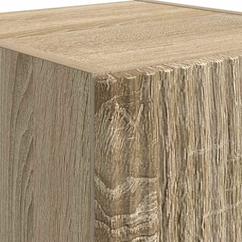 Tv Wall Cabinet 30 X 31 X 80 Cm Sonoma Kompozitní Dřevo