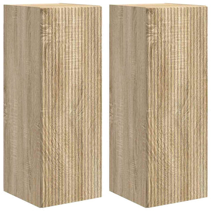 Tv Wall Cabinet 2 Pcs Sonoma Kompozitní Dřevo