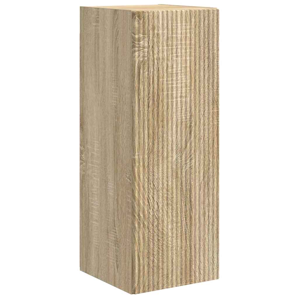Tv Wall Cabinet 2 Pcs Sonoma Kompozitní Dřevo
