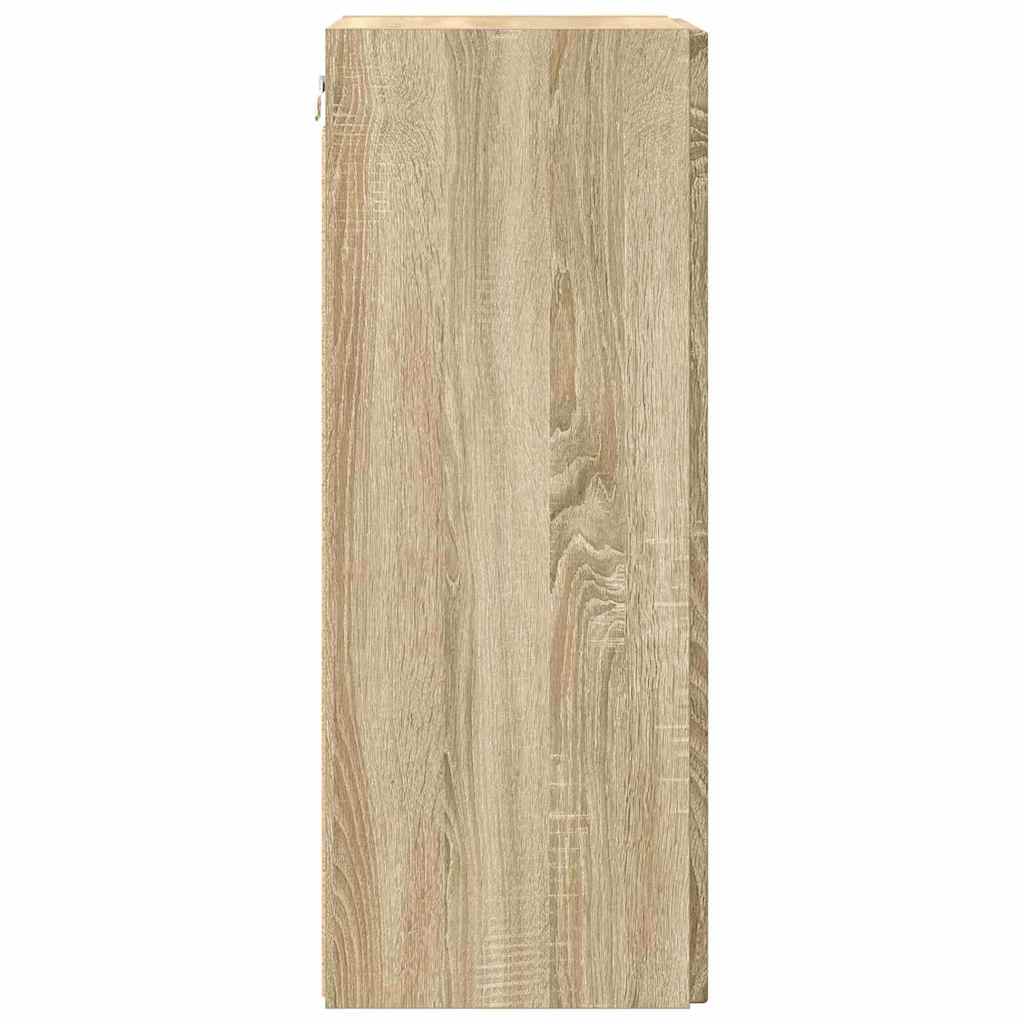 Tv Wall Cabinet 2 Pcs Sonoma Kompozitní Dřevo