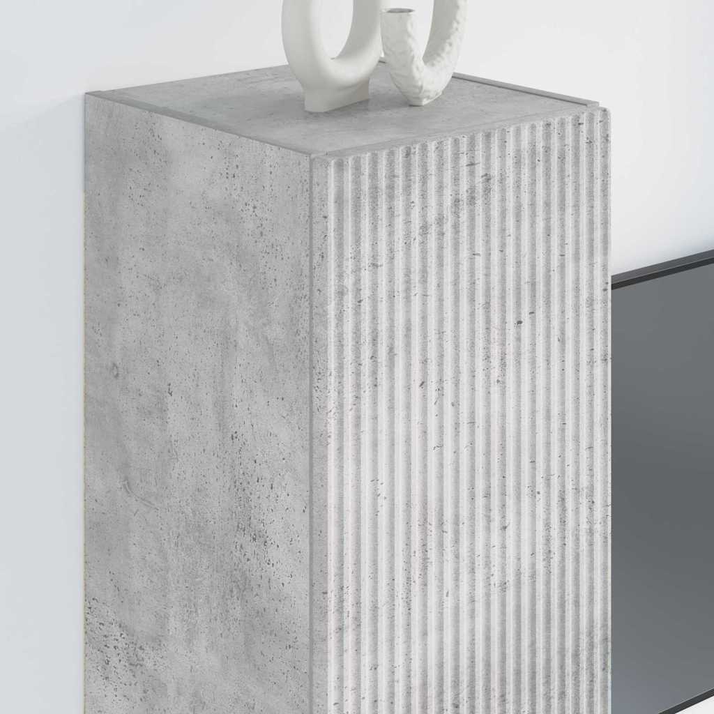 Tv Wall Cabinet 2 Pcs Beton Kompozitní Dřevo