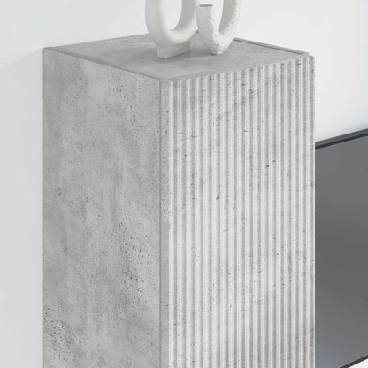 Tv Wall Cabinet 2 Pcs Beton Kompozitní Dřevo