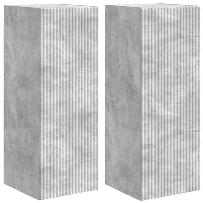 Tv Wall Cabinet 2 Pcs Beton Kompozitní Dřevo