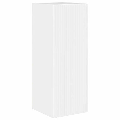 Tv Wall Cabinet 2 Pcs Lesklá Bílá Kompozitní Dřevo