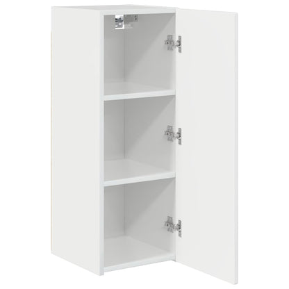 Tv Wall Cabinet 2 Pcs Lesklá Bílá Kompozitní Dřevo