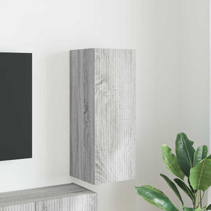 Tv Wall Cabinet 30 X 31 X 80 Cm Šedá Sonoma Kompozitní Dřevo