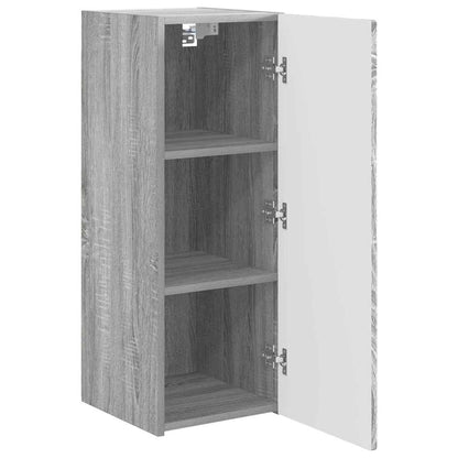 Tv Wall Cabinet 30 X 31 X 80 Cm Šedá Sonoma Kompozitní Dřevo
