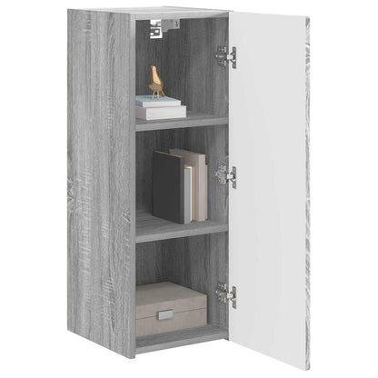 Tv Wall Cabinet 30 X 31 X 80 Cm Šedá Sonoma Kompozitní Dřevo
