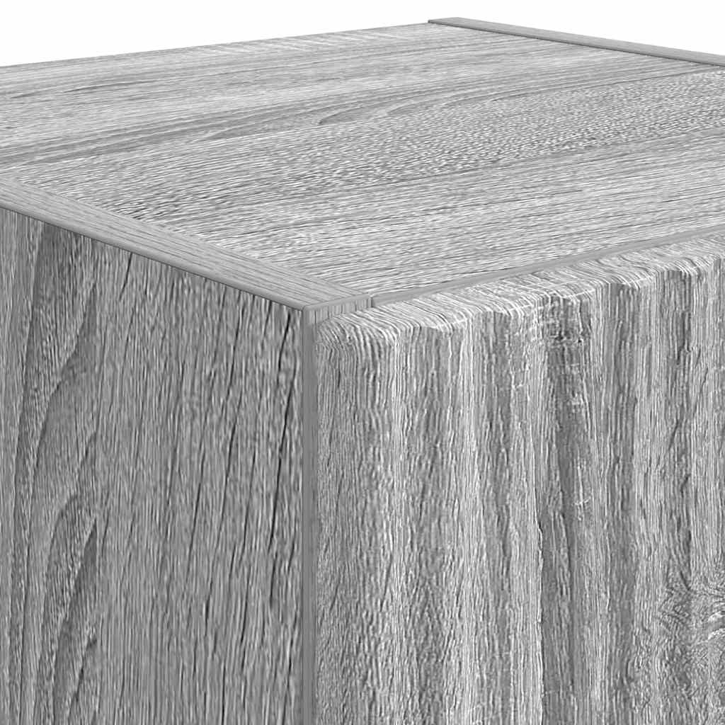 Tv Wall Cabinet 2 Pcs Šedá Sonoma Kompozitní Dřevo