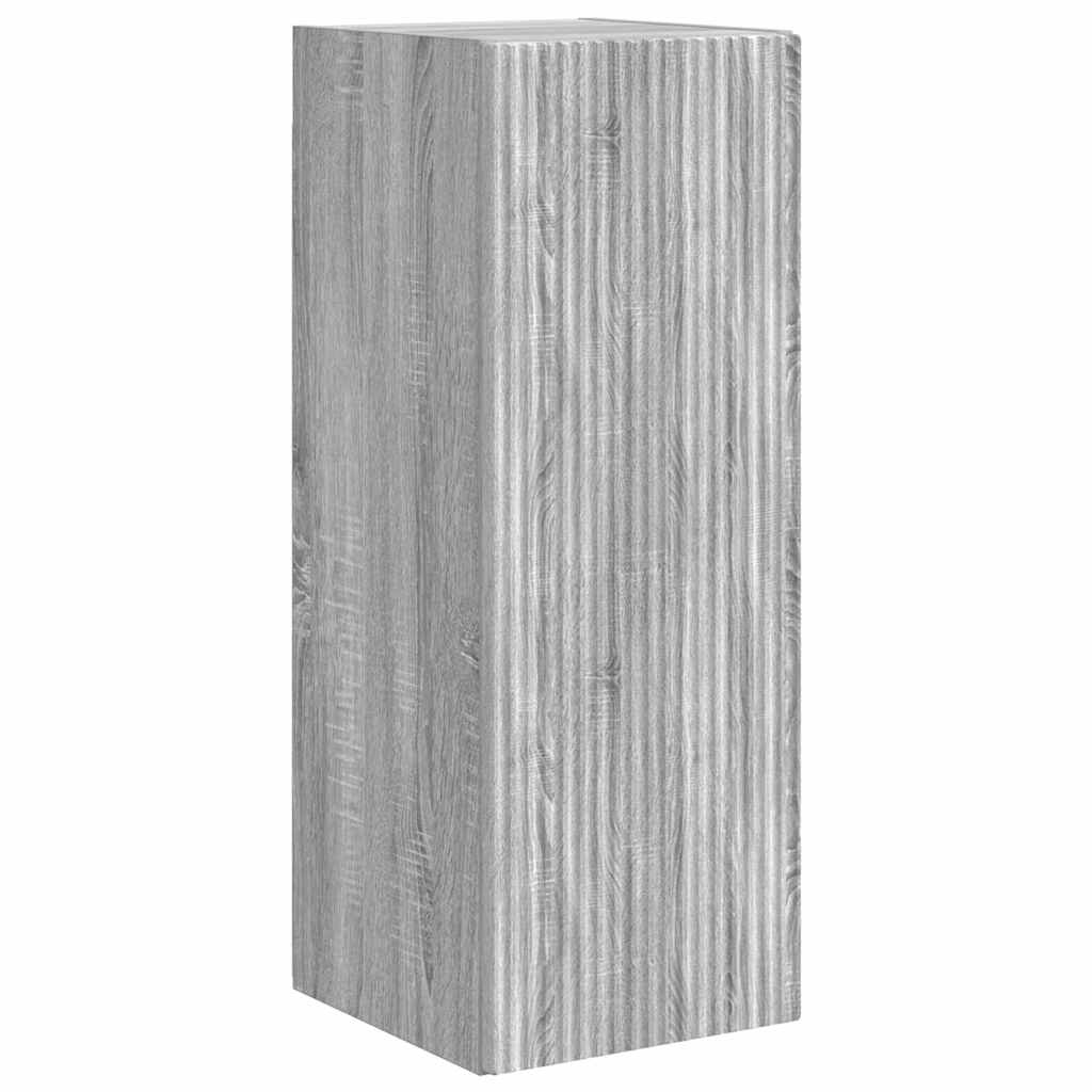 Tv Wall Cabinet 2 Pcs Šedá Sonoma Kompozitní Dřevo
