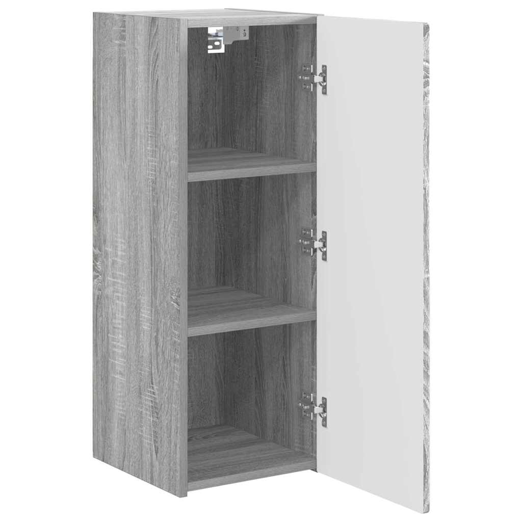Tv Wall Cabinet 2 Pcs Šedá Sonoma Kompozitní Dřevo