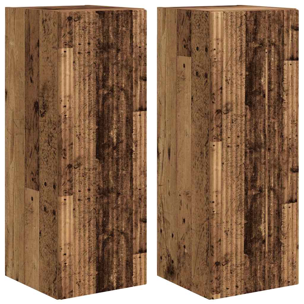 Tv Wall Cabinet 2 Pcs Staré Dřevo Kompozitní Dřevo