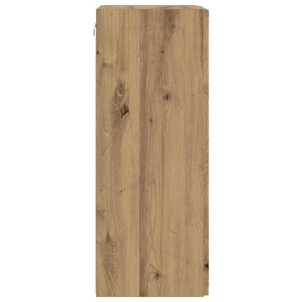 Tv Wall Cabinet 2 Pcs Umělecký Dub Kompozitní Dřevo