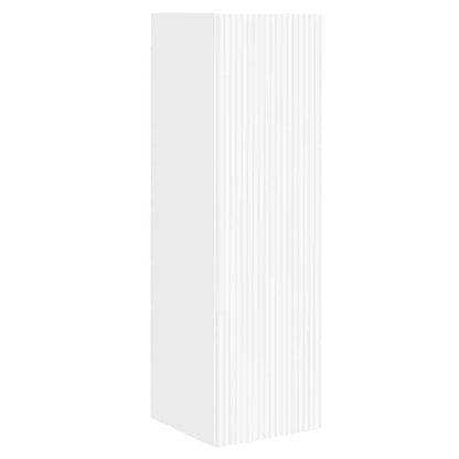 Tv Wall Cabinet 30 X 31 X 100 Cm Bílá Kompozitní Dřevo