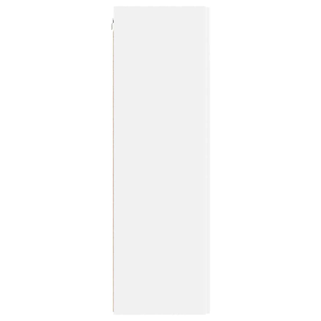 Tv Wall Cabinet 30 X 31 X 100 Cm Bílá Kompozitní Dřevo