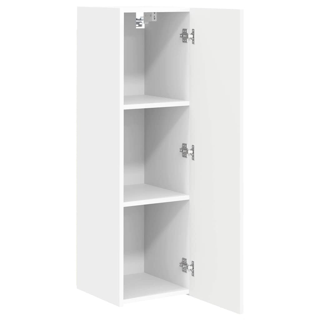 Tv Wall Cabinet 2 Pcs Bílá Kompozitní Dřevo