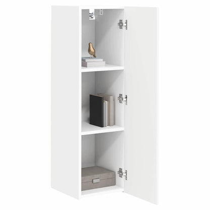 Tv Wall Cabinet 2 Pcs Bílá Kompozitní Dřevo